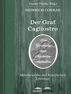 cover image of Der Graf Cagliostro